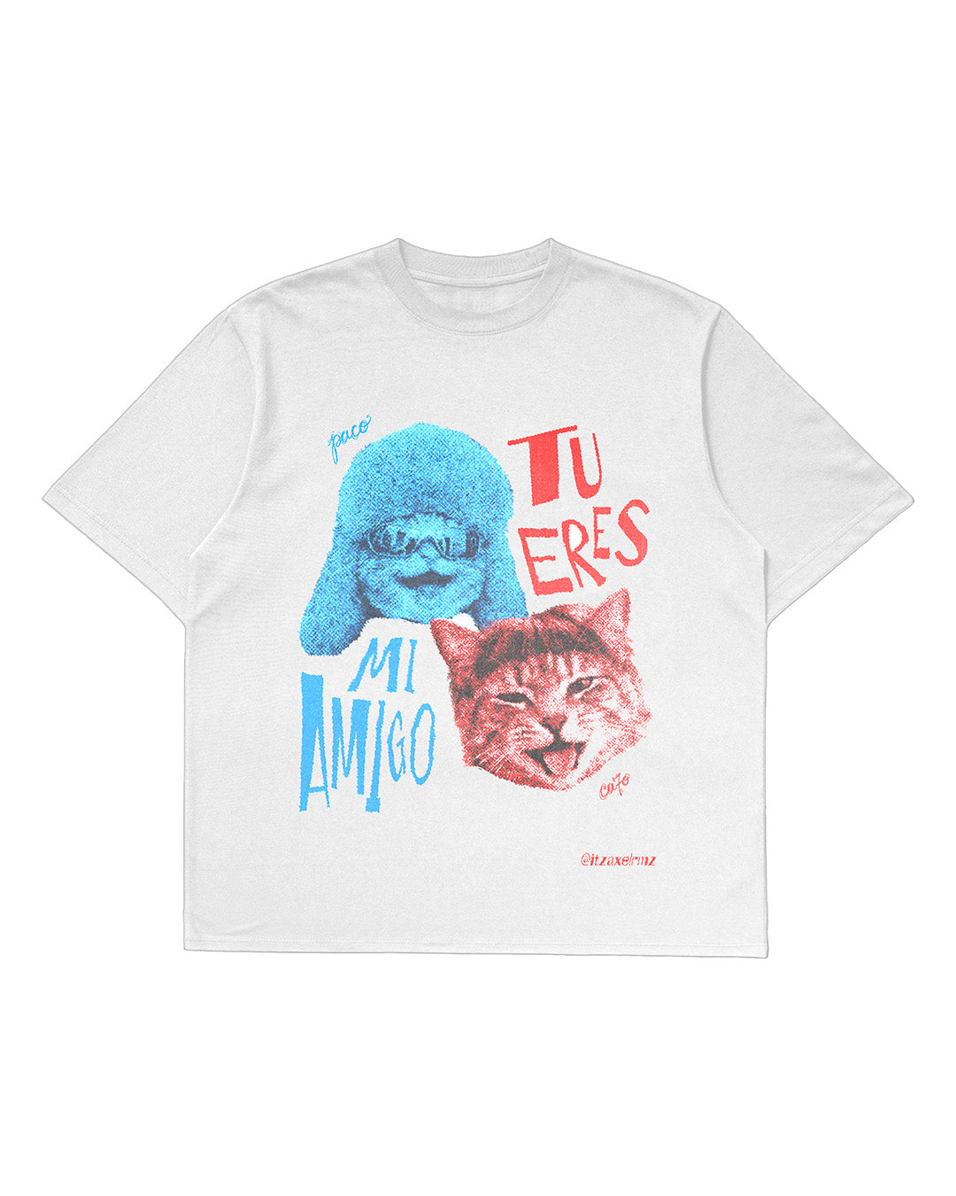 Playera Oversize "Gatriel y Gato Amoroso" TU ERES MI AMIGO