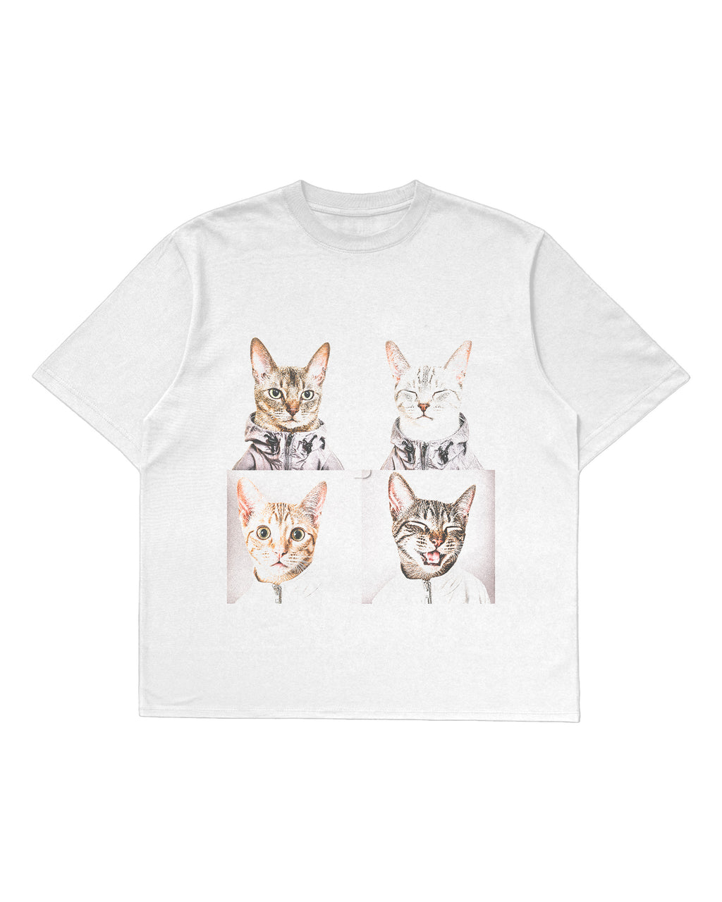 Playera Oversize "Gatriel y Gato Amoroso" FRE3 SPIRITS